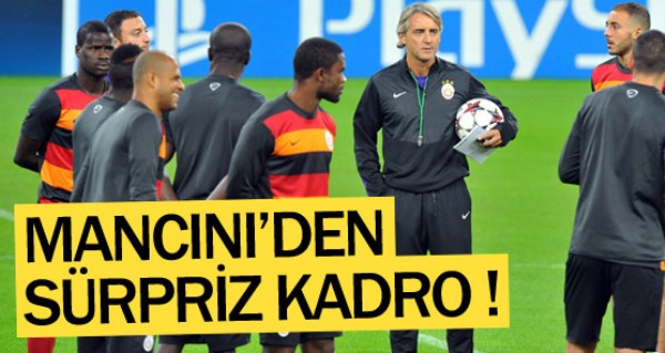 Mancini'den srpriz kadro